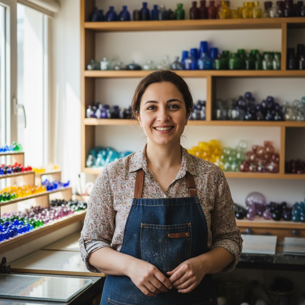 Ayşe Demirkan, boncuk ve lampwork eğitmeni